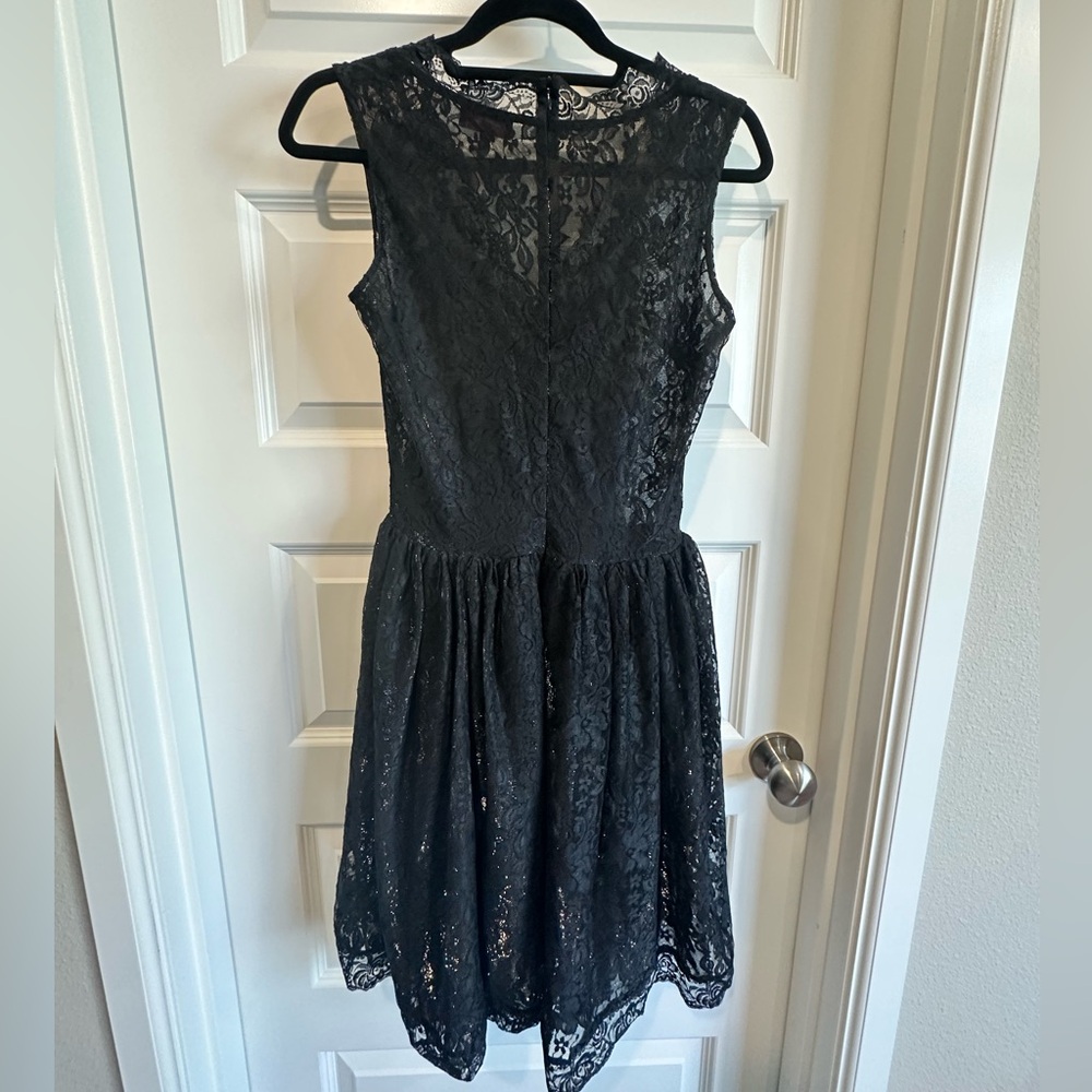 Patricia Field Black Lace Fit & Flare Dress – Size 6 – EUC - Picture 3 of 5